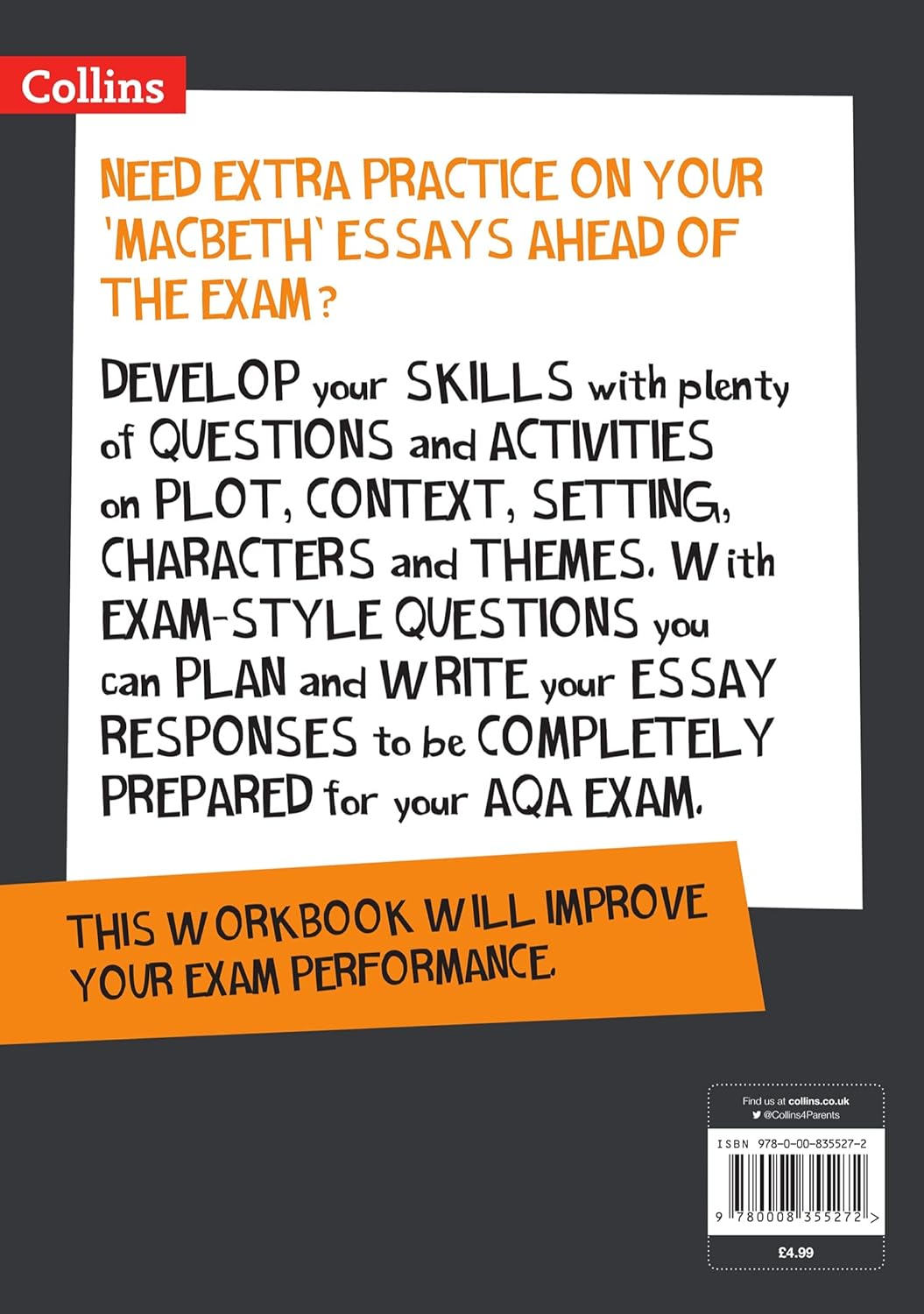 Macbeth: AQA GCSE 9-1 English Literature Workbook: Ideal for the 2025 and 2026 exams (Collins GCSE Grade 9-1 SNAP Revision)-1