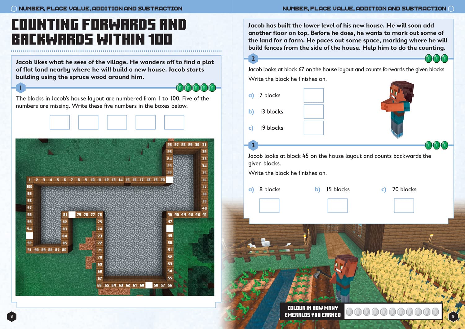 Minecraft Maths Ages 6-7: Official Workbook (Minecraft Education)-3