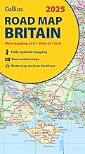 2025 Collins Road Map of Britain: Folded map (Collins Road Atlas)