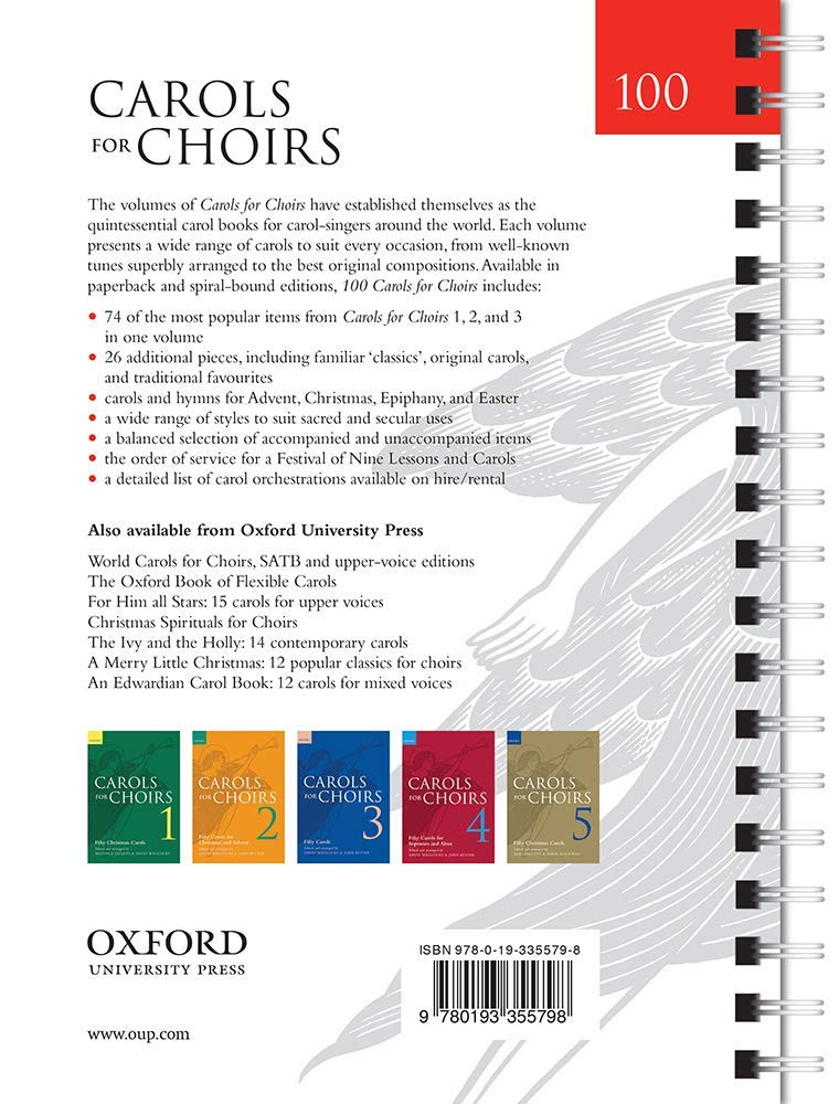 100 Carols for Choirs: Spiral-bound paperback (. . . for Choirs Collections)-1