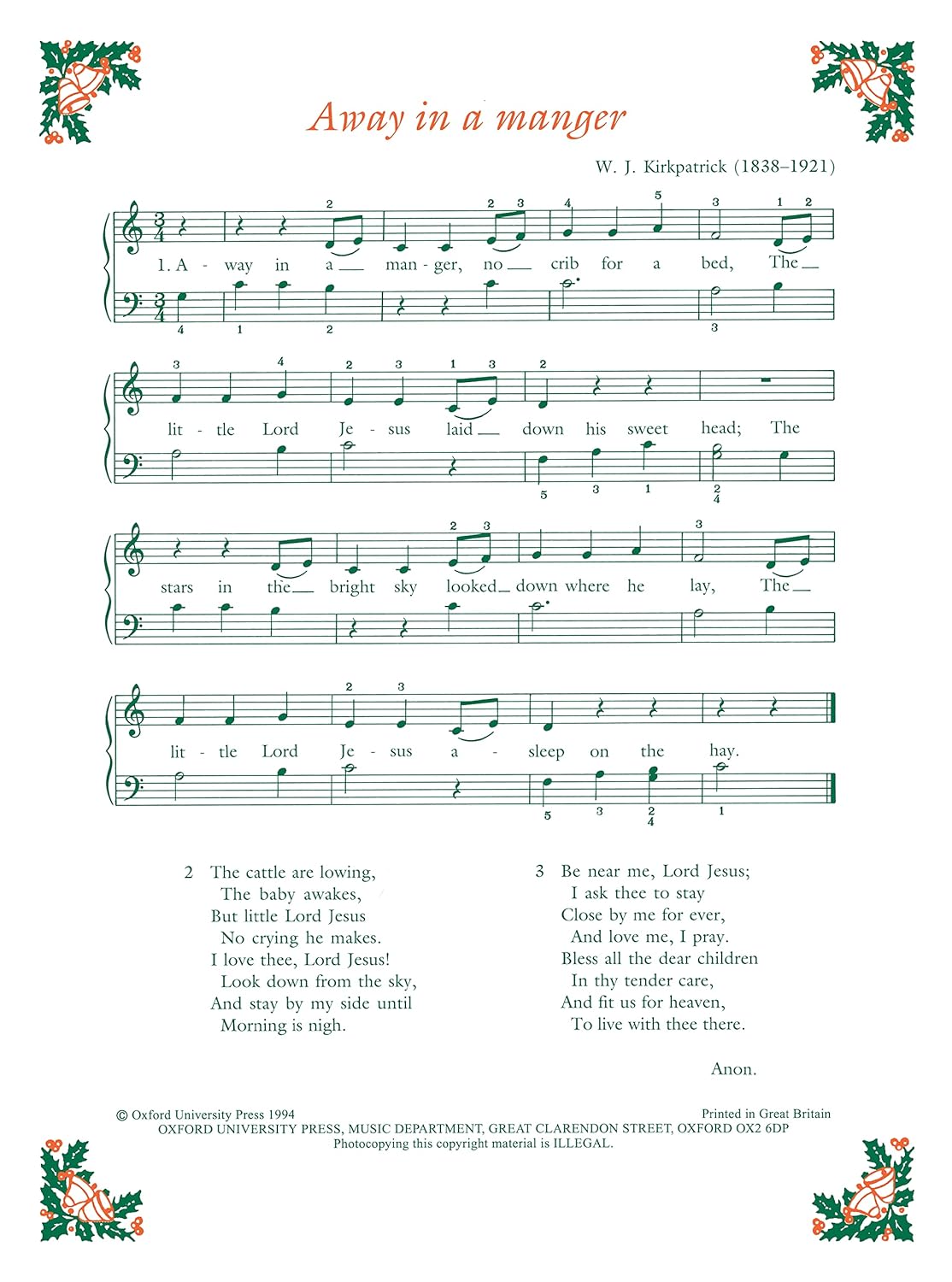 Piano Time Carols - The Oxford Piano Method [Sheet Music]-2