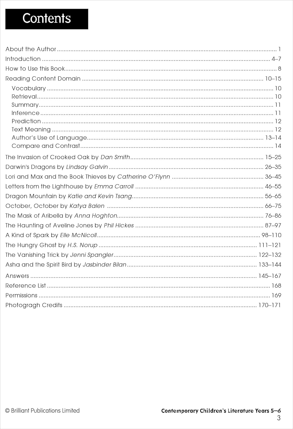 Developing Reading Comprehension Skills Years 5–6: Contemporary Children's Literature-3