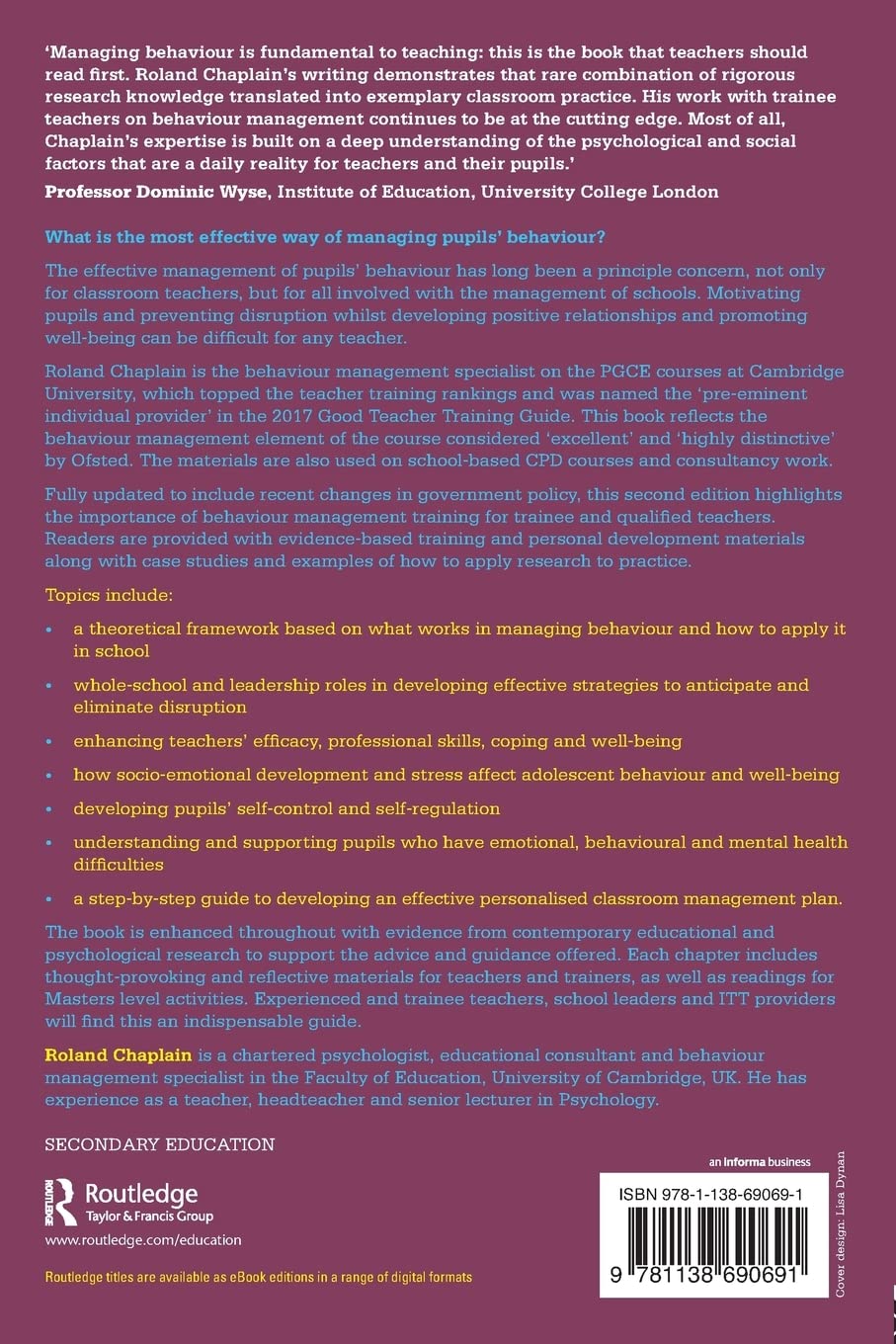 Teaching without Disruption in the Secondary School: A Practical Approach to Managing Pupil Behaviour-1