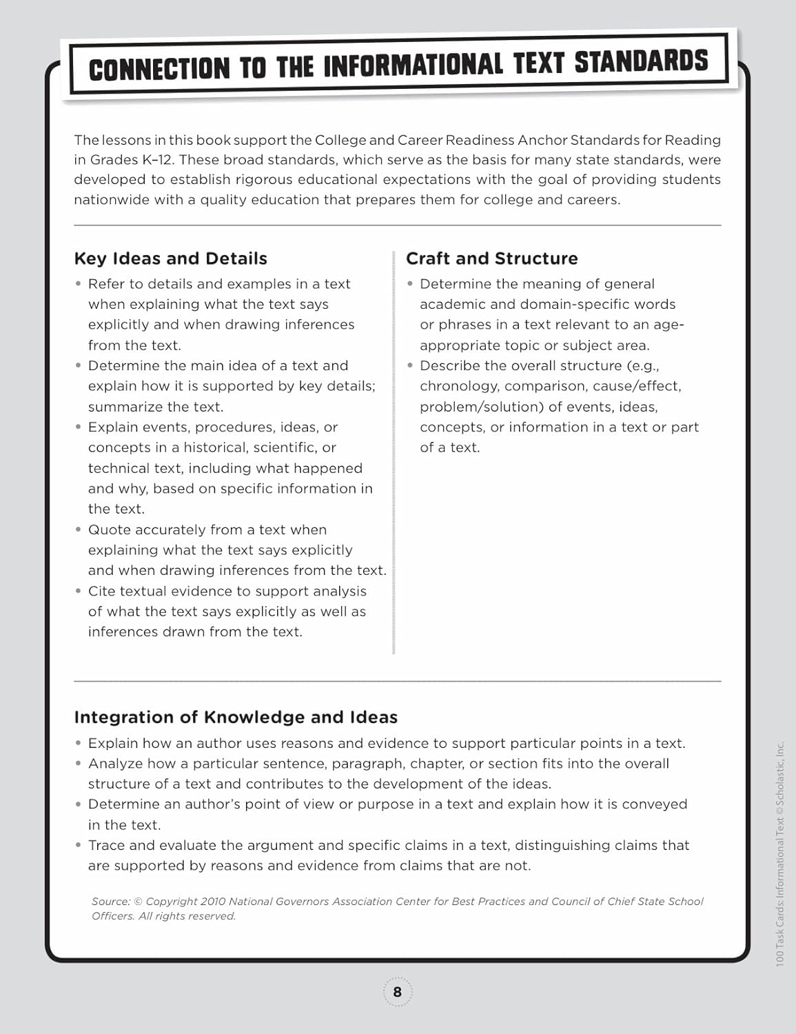 100 Task Cards: Informational Text: Reproducible Mini-Passages with Key Questions to Boost Reading Comprehension Skills-6