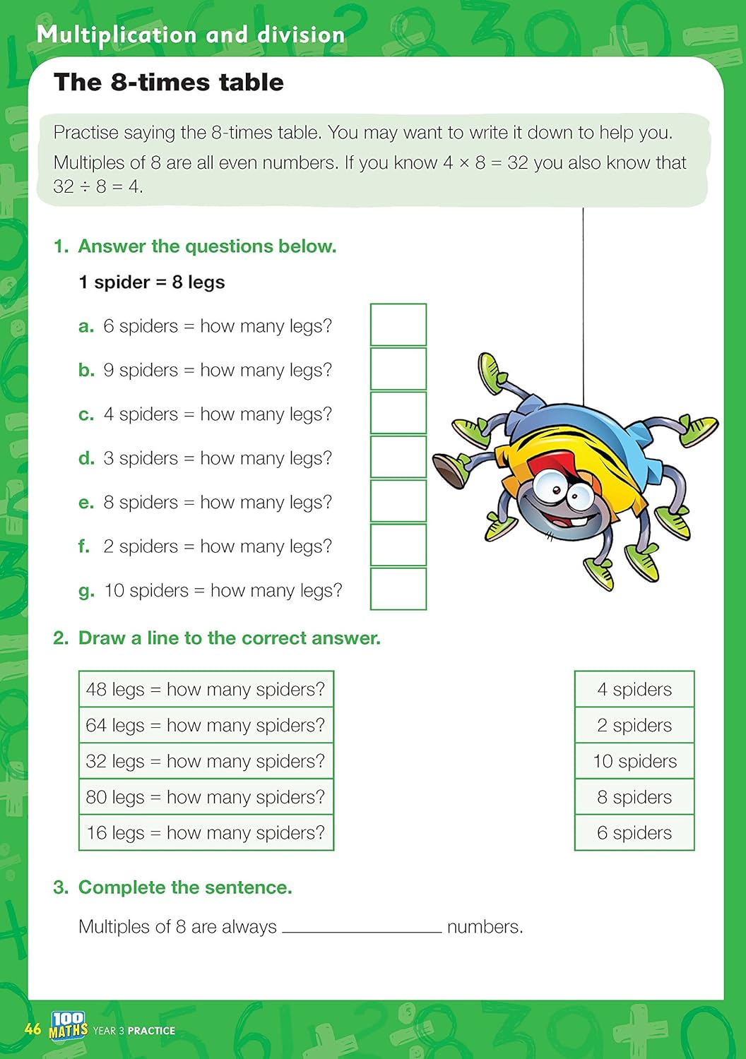 Maths practice book for ages 7-8 (Year 3). Perfect for Home Learning. (100 Practice Activities)-3