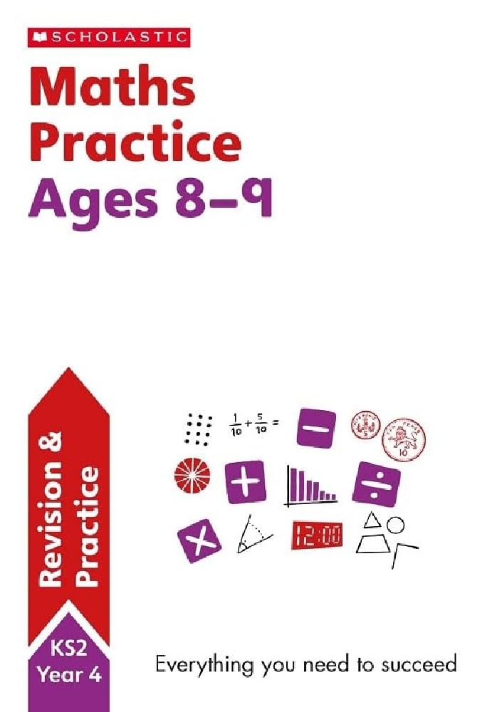 Maths practice book for ages 8-9 (Year 4). Perfect for Home Learning. (100 Practice Activities)-0