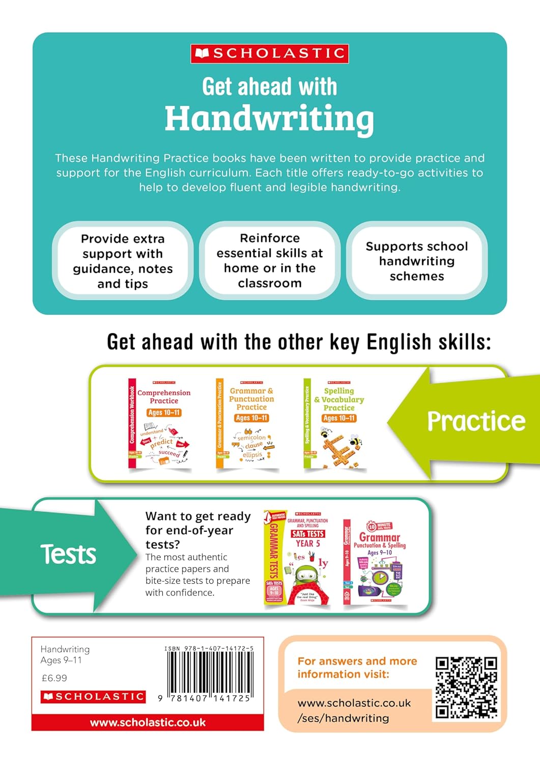 Handwriting practice activities for children ages 9-11 (Year 5-6). Perfect for Home Learning. (Scholastic English Skills)-1