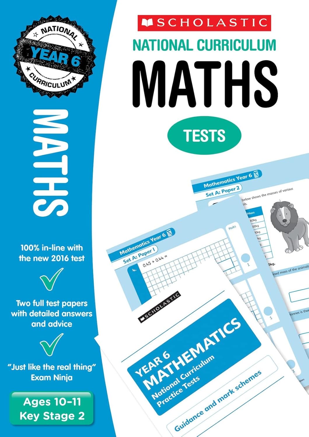 2021 SATs Practice Papers for Maths - Year 6 (Scholastic National Curriculum SATs) (National Curriculum SATs Tests)-0