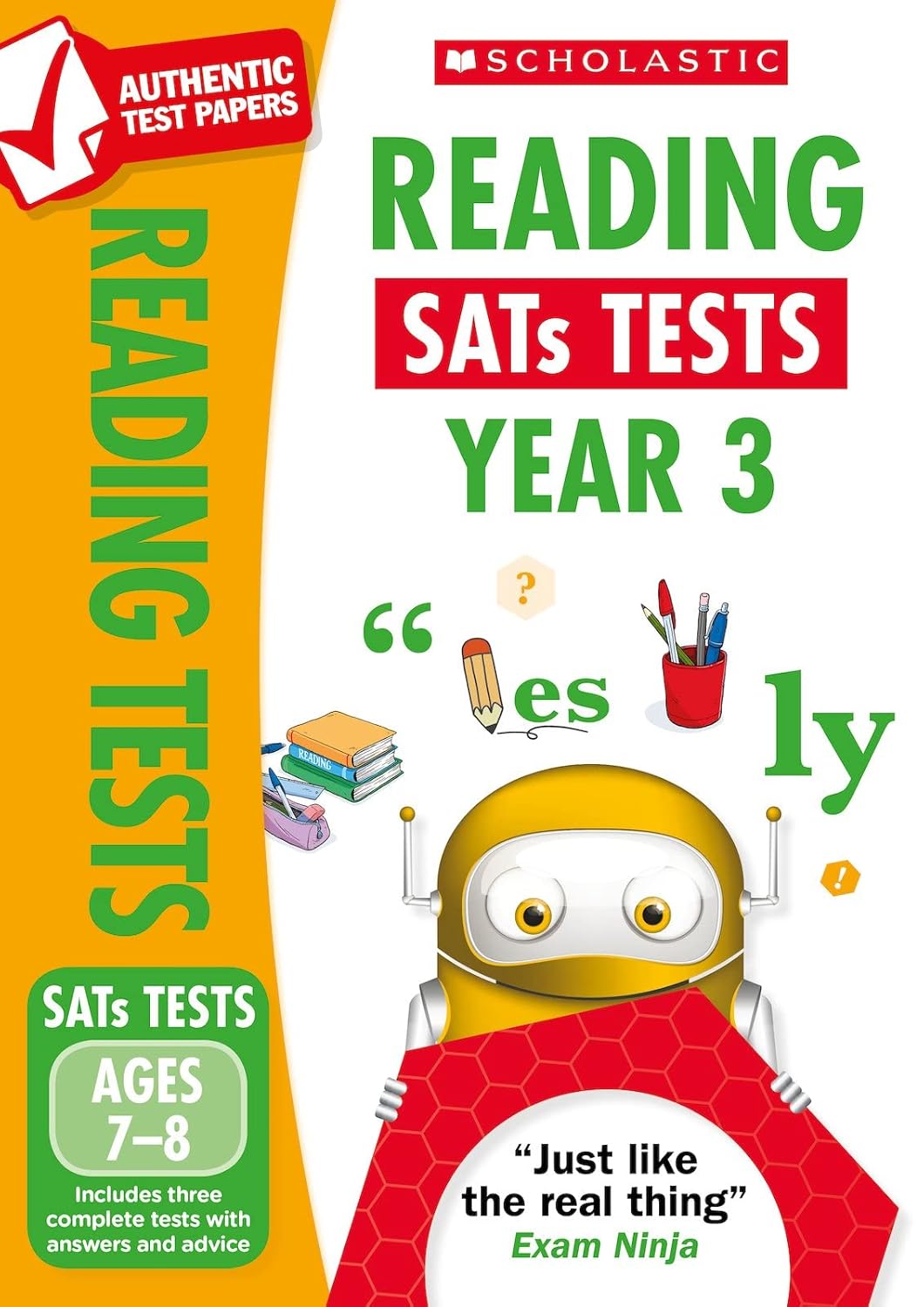 Reading Practice Tests for Ages 7-8 (Year 3) Includes three complete test papers plus answers and mark scheme (National Curriculum SATs Tests): 1-0