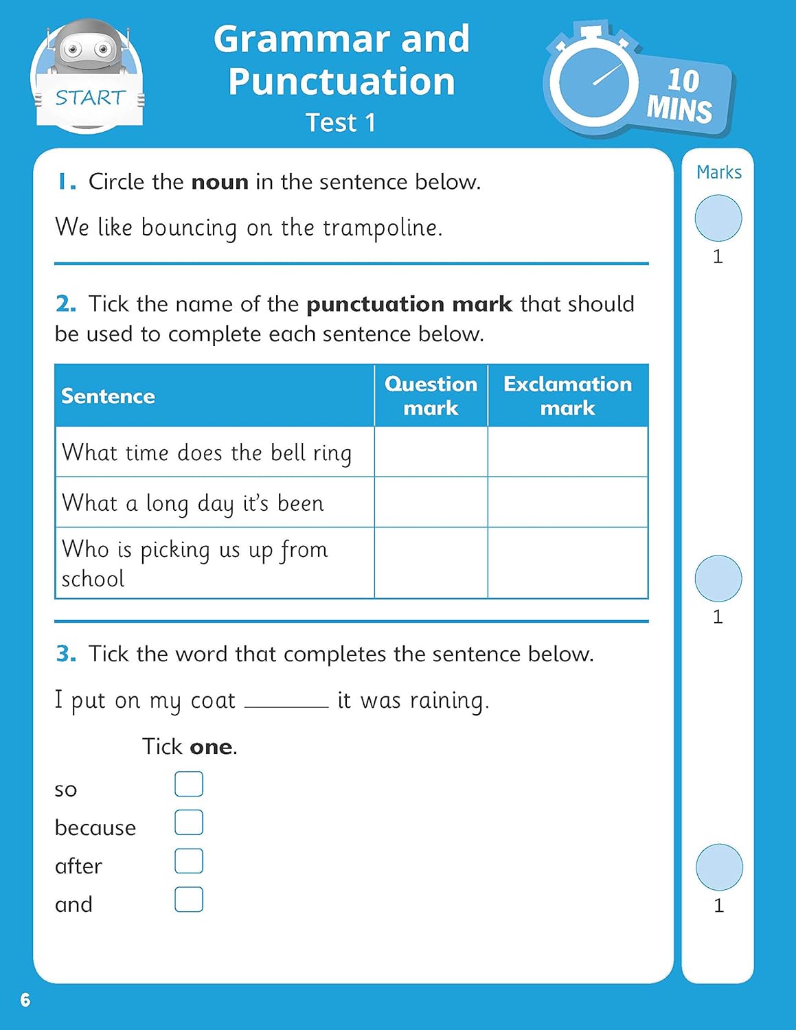 Quick test grammar, reading and maths activities for children ages 6-7 (Year 2). Perfect for Home Learning. (10 Minute SATs Tests)-2