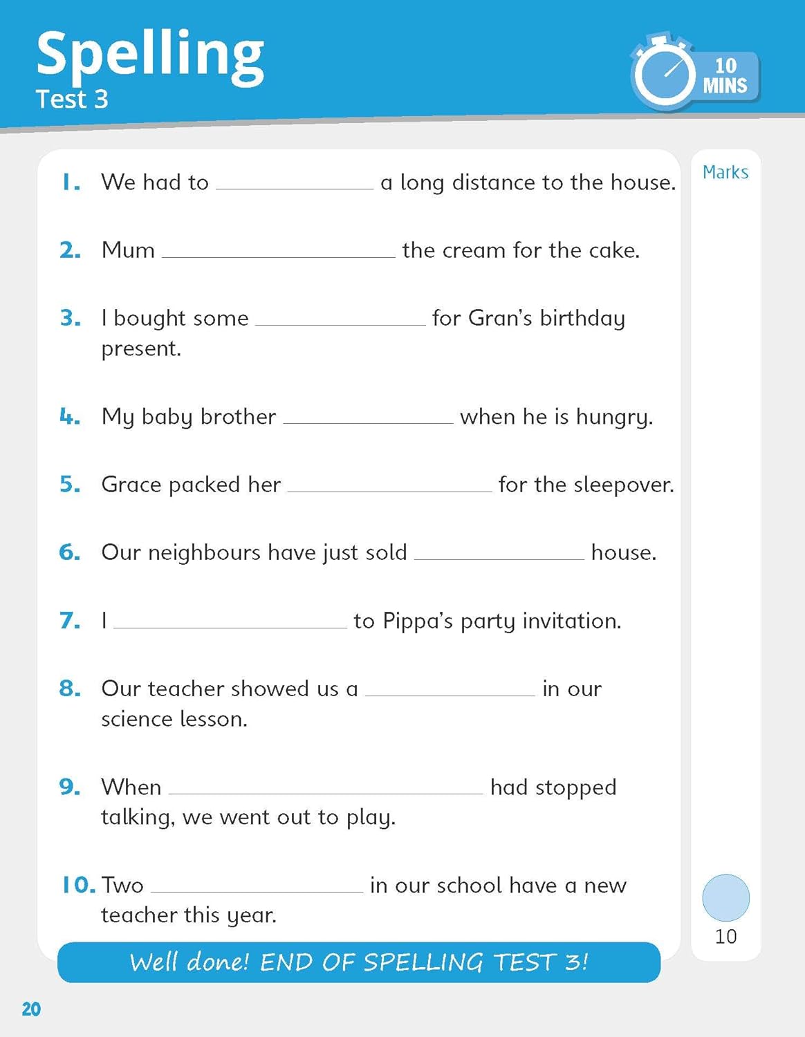 Quick test grammar, reading and maths activities for children ages 6-7 (Year 2). Perfect for Home Learning. (10 Minute SATs Tests)-3