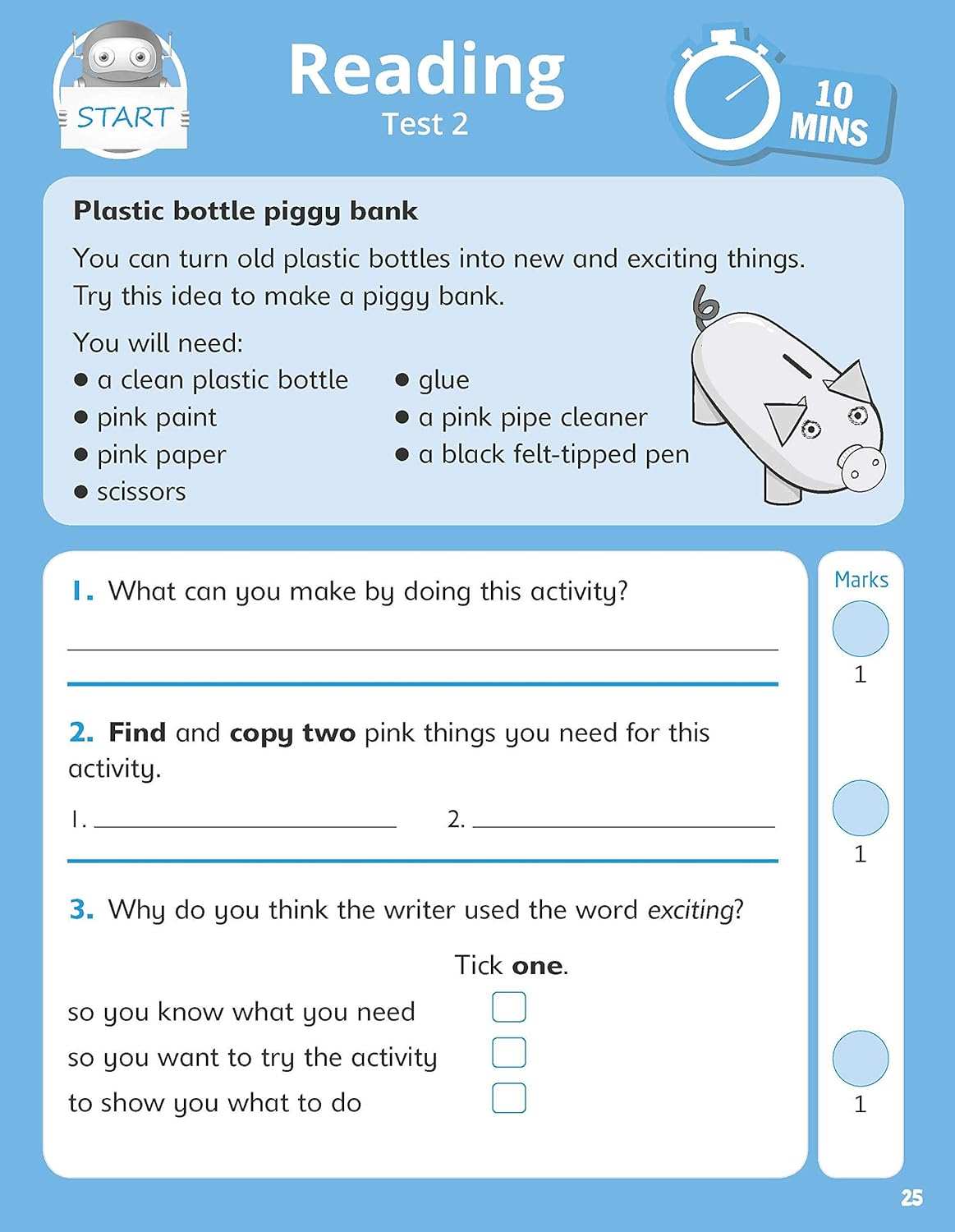 Quick test grammar, reading and maths activities for children ages 6-7 (Year 2). Perfect for Home Learning. (10 Minute SATs Tests)-4