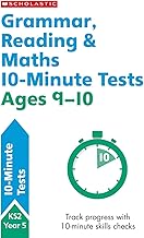 Quick test grammar, reading and maths activities for children ages 9-10 (Year 5). Perfect for Home Learning. (10 Minute SATs Tests)