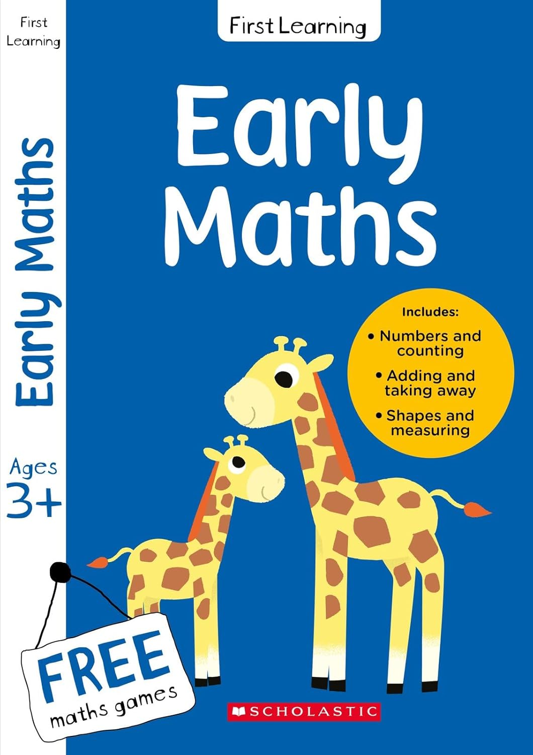 Maths workbook for Ages 3-5: This preschool maths activity book includes a free counting game and rewards certificate (Scholastic First Learning)-0