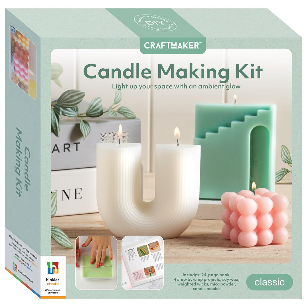 Hinkler - CraftMaker Candle Making Kit - Hobbies for Adults - Arts and Crafts Gifts - DIY Craft Project - Learn to Make Candles at Home-0