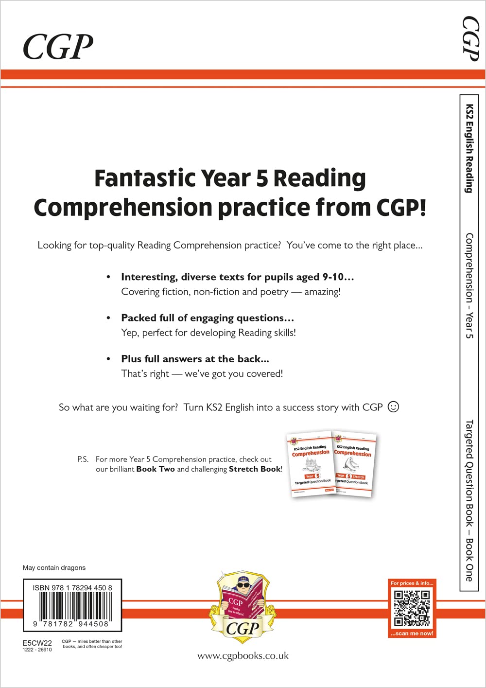 KS2 English Year 5 Reading Comprehension Targeted Question Book - Book 1 (with Answers) (CGP Year 5 English)-1