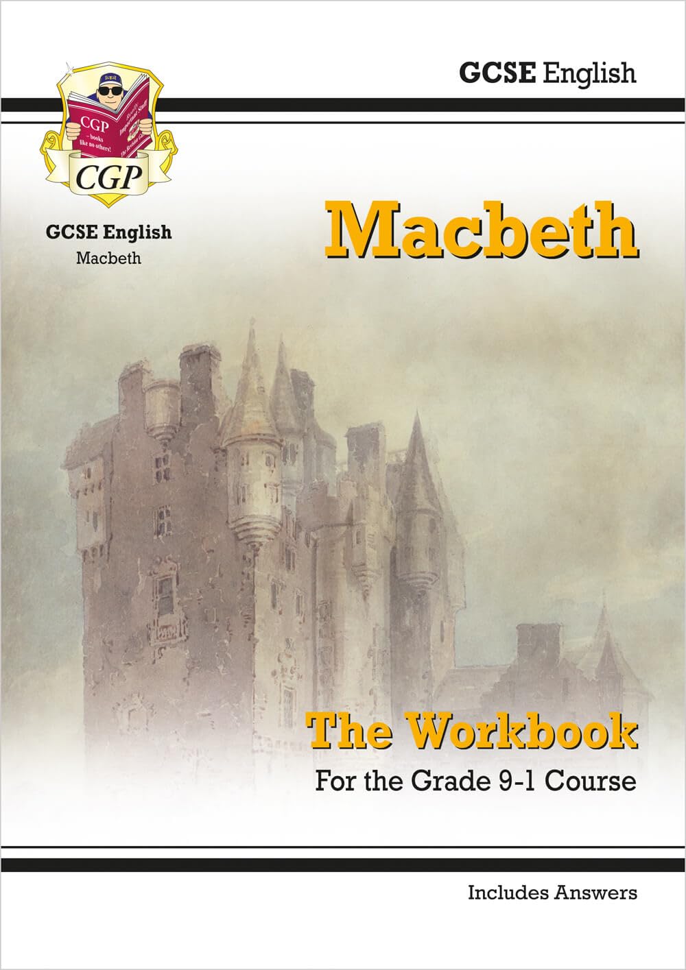 GCSE English Shakespeare - Macbeth Workbook (includes Answers): for the 2025 and 2026 exams (CGP GCSE English Text Guide Workbooks)-0