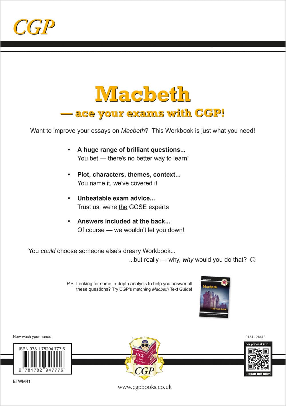 GCSE English Shakespeare - Macbeth Workbook (includes Answers): for the 2025 and 2026 exams (CGP GCSE English Text Guide Workbooks)-1