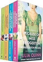 The Rokesbys Bridgerton Prequels Series Books 1 - 4 Collection Set by Julia Quinn (Because of Miss Bridgerton, The Girl with the Make-Believe Husband, The Other Miss Bridgerton & First Comes Scandal)