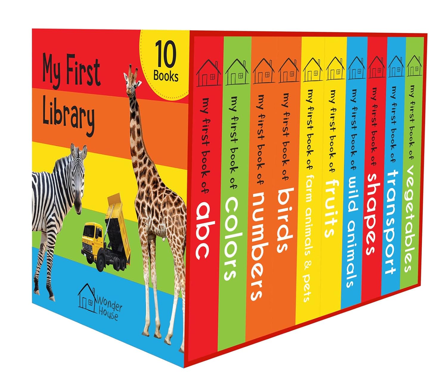 My First Library : Boxset of 10 Board Books for Kids (My First Book of)-0