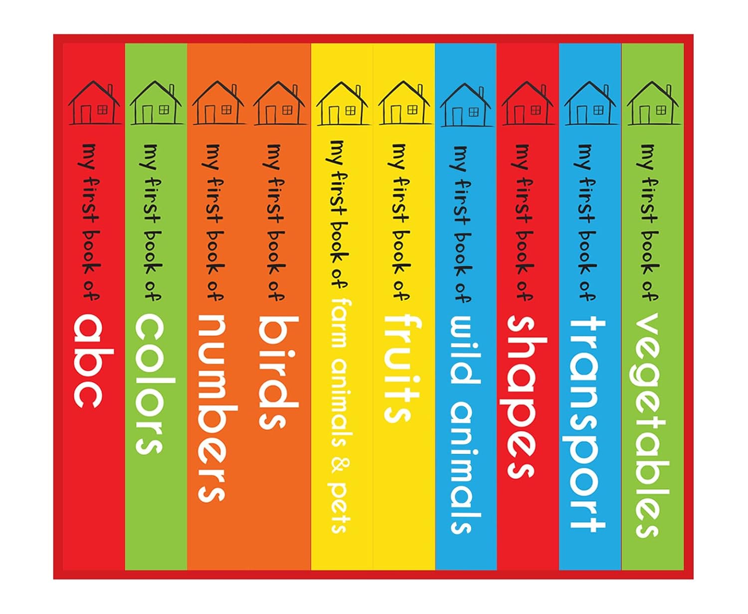 My First Library : Boxset of 10 Board Books for Kids (My First Book of)-10