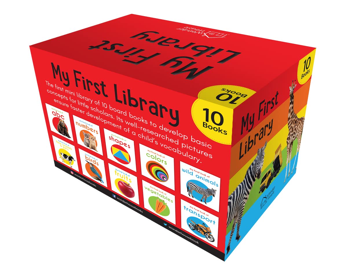 My First Library : Boxset of 10 Board Books for Kids (My First Book of)-11