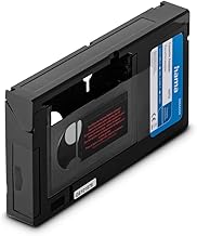 Hama VHS-C/VHS Cassette Adapter | VHS-C/VHS Video Converter | Motorized Adapter Cassette | 6 Mm | Black