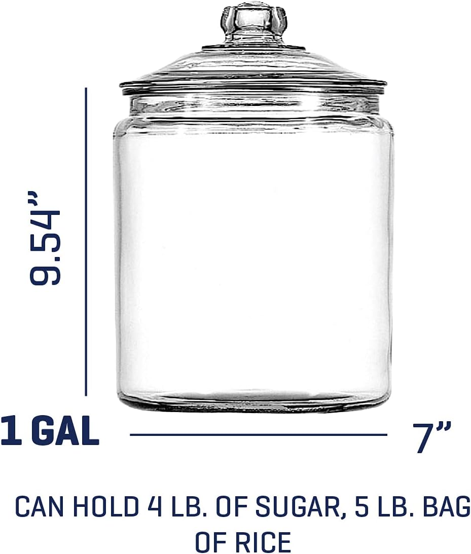 Anchor Hocking Heritage Hill Storage Jar 4.0l Annealed Glass-1