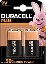 Duracell Plus MN1604 Alkaline 9 V Battery - 2-Pack