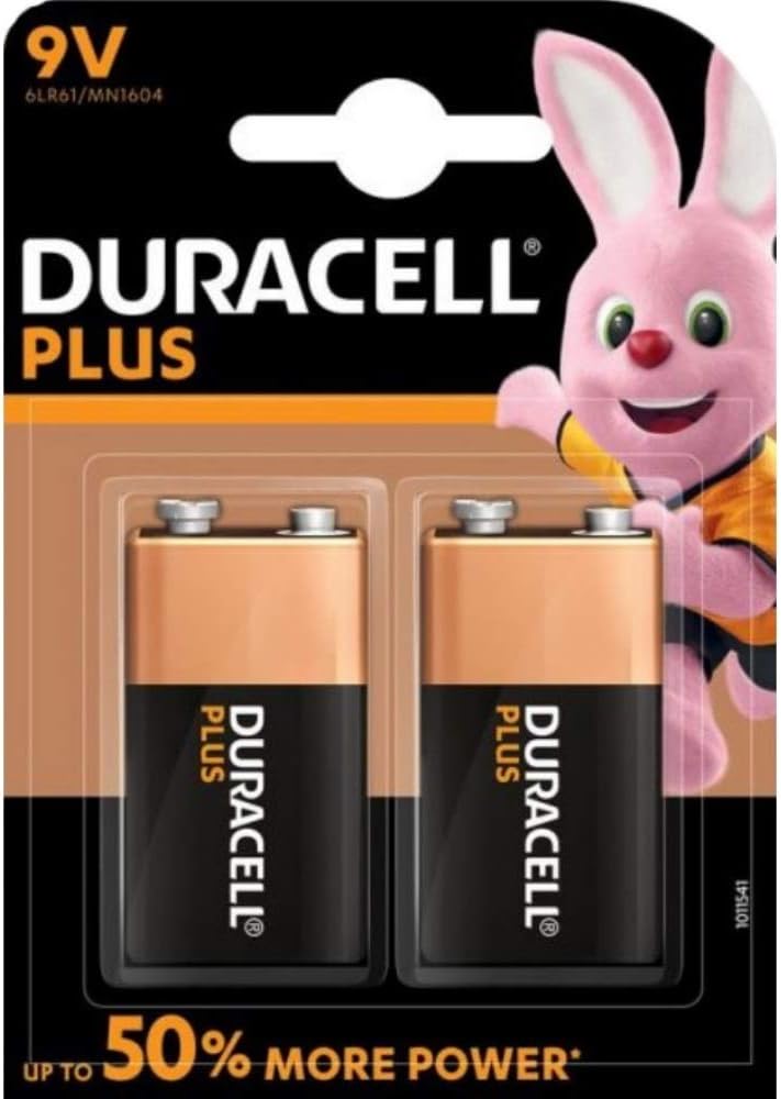 Duracell Plus MN1604 Alkaline 9 V Battery - 2-Pack-0