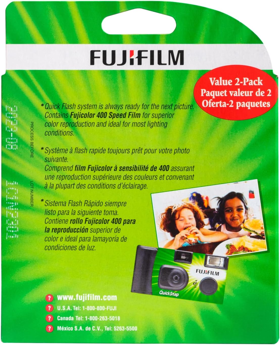 Fujifilm QuickSnap Flash 400 One-Time-Use Camera -2 Pack-5