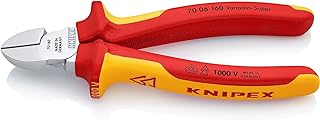 Knipex Diagonal Cutter chrome-plated, insulated with multi-component grips, VDE-tested 160 mm 70 06 160