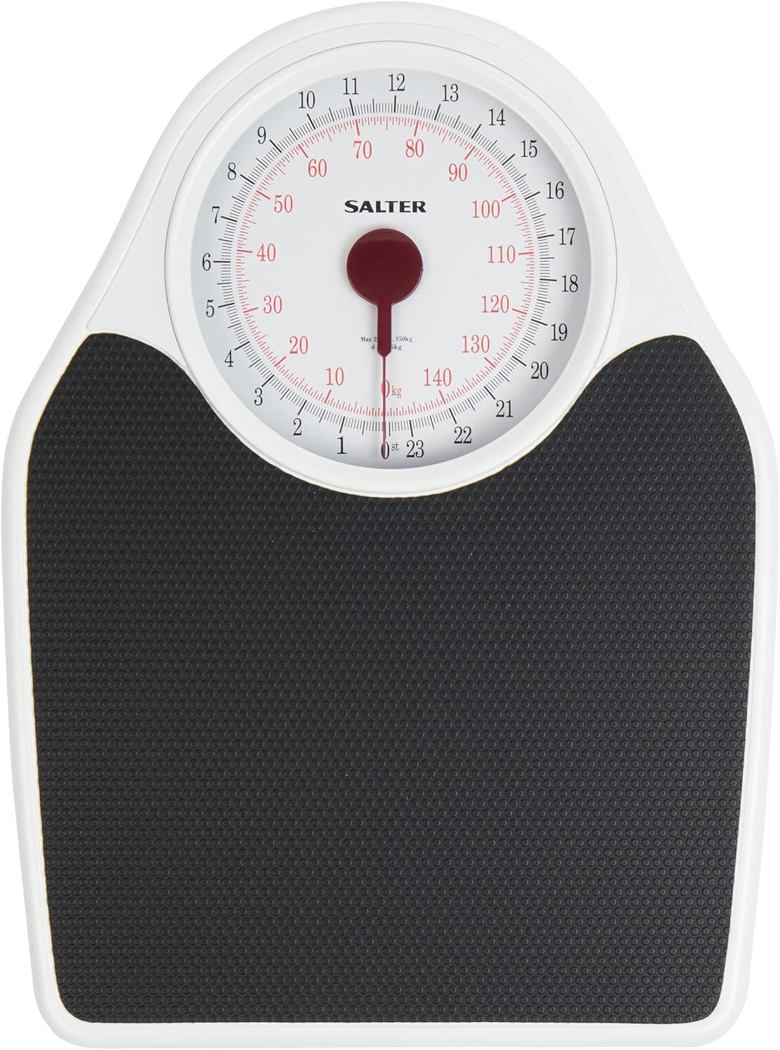 Salter 145 BKDR Doctor Style Bathroom Scale - Mechanical Weighing Scales For Body Weight, Easy Read Dial & Rotating Pointer, Large Platform With Non-Slip Mat, Weighs Up To 150 kg/ 23 st 7 lbs-6