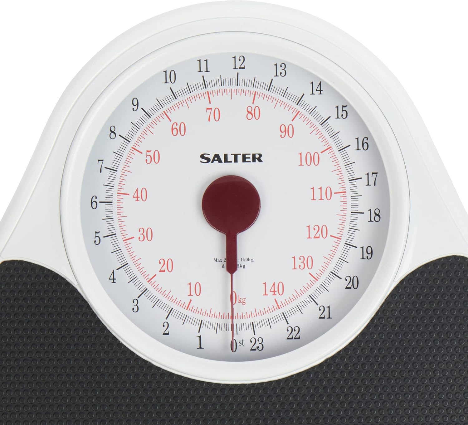 Salter 145 BKDR Doctor Style Bathroom Scale - Mechanical Weighing Scales For Body Weight, Easy Read Dial & Rotating Pointer, Large Platform With Non-Slip Mat, Weighs Up To 150 kg/ 23 st 7 lbs-7