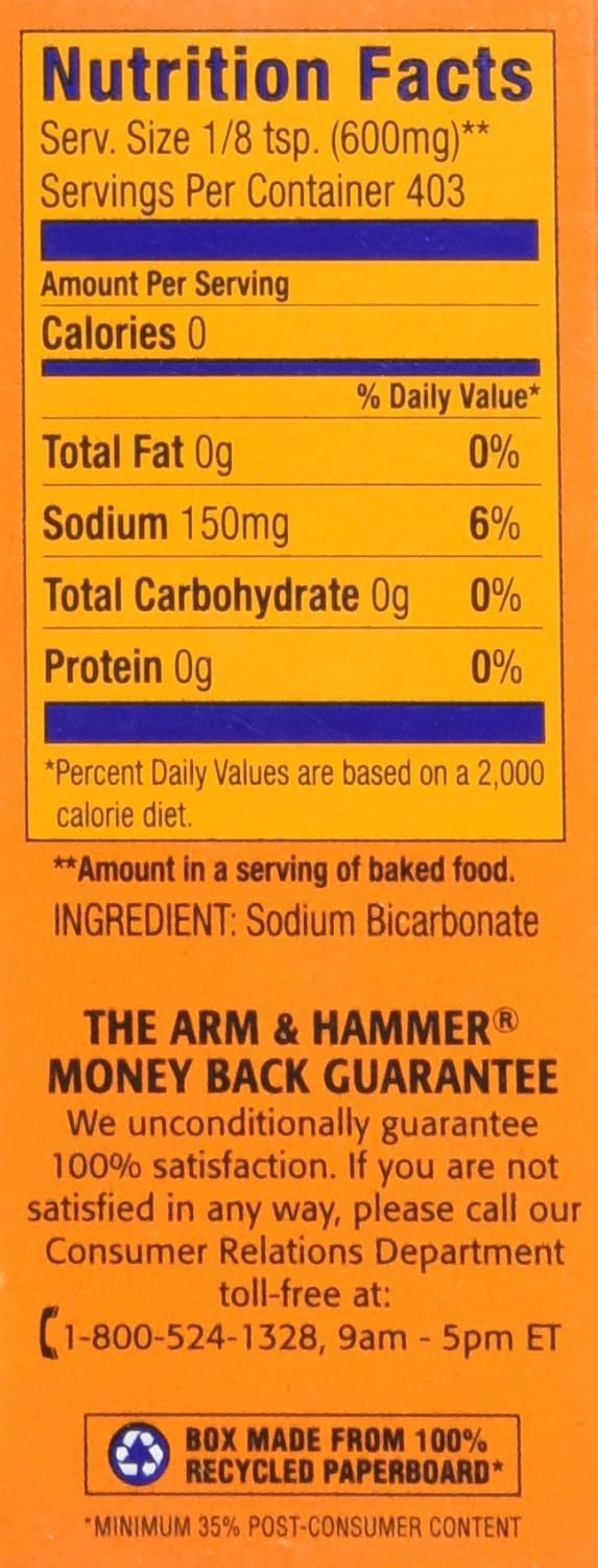 Arm and Hammer Baking Soda - Baking Powder, Baking Soda for Cleaning, Pure Baking Soda-1