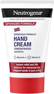 Neutrogena Norwegian Formula Concentrated Unscented Hand Cream (1x 50ml), Hand and Nail Cream for Immediate and Lasting Relief from Dry Skin and Chapped Hands, Hand Lotion with Glycerine and Vitamin E