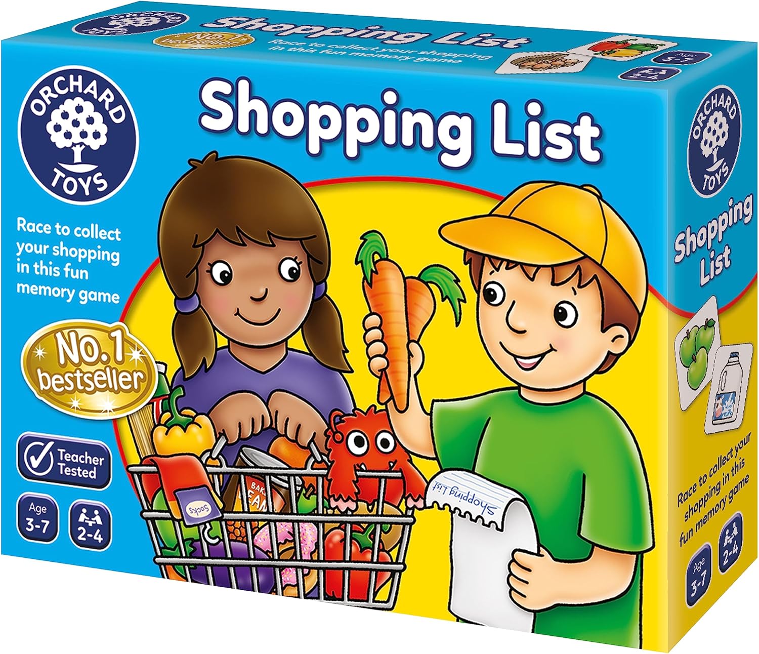 Orchard Toys Shopping List Memory Game - Matching and Memory Games for 3 Year Olds and Up - Kids Educational Toys and Learning Games - Children and Toddler Board Games Ages 3 to 7-2 to 4 Players-0