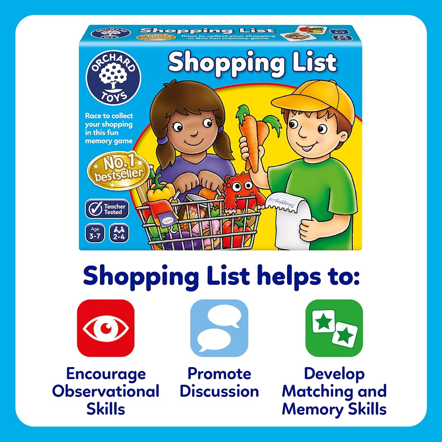 Orchard Toys Shopping List Memory Game - Matching and Memory Games for 3 Year Olds and Up - Kids Educational Toys and Learning Games - Children and Toddler Board Games Ages 3 to 7-2 to 4 Players-5