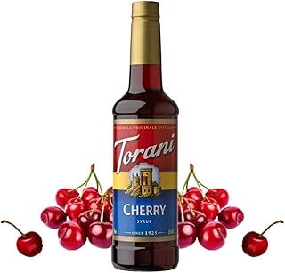 Torani Cherry Syrup For Coffee, Deliciously Flavoured Coffee Syrup, Coffee Gift Set, Cherry Syrup for Cocktails (750ml, 1 Bottle)