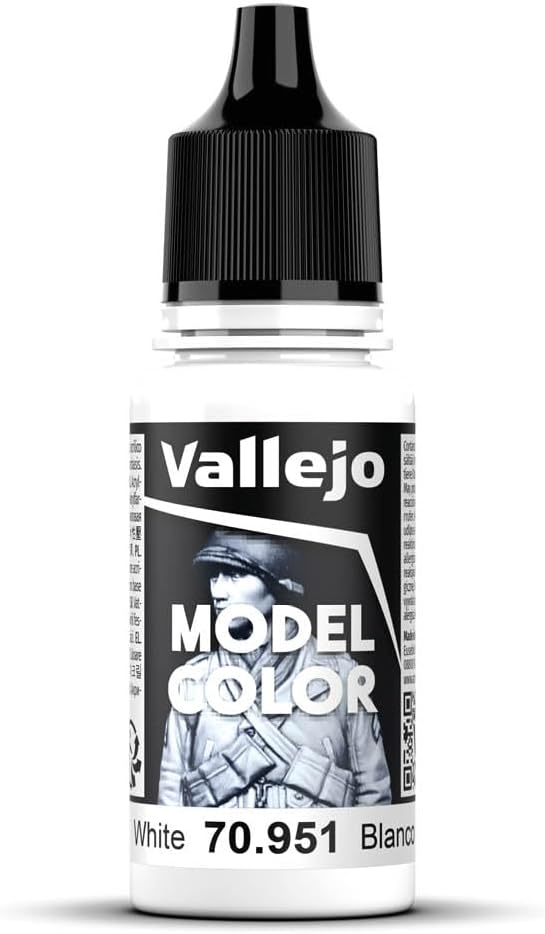 Vallejo Model Color 17 ml Acrylic Paint - White-0