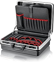 KNIPEX Tool Case "Basic", Empty, 41 Inserting Options, 27 L Volume, 465 x 200 x 410 mm, Empty Tool Box, Tool Case, 00 21 05 LE