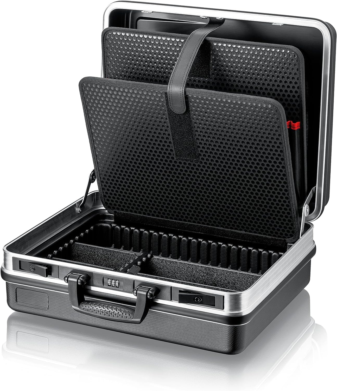 KNIPEX Tool Case "Basic", Empty, 41 Inserting Options, 27 L Volume, 465 x 200 x 410 mm, Empty Tool Box, Tool Case, 00 21 05 LE-2