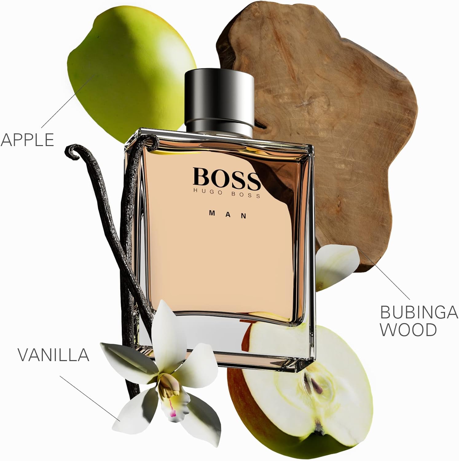 BOSS Man - Eau de Toilette for Him - Ambery Fragrance With Notes Of Crispy Apple, Frankincense, Vanilla Bean - Medium Longevity - 100ml-2