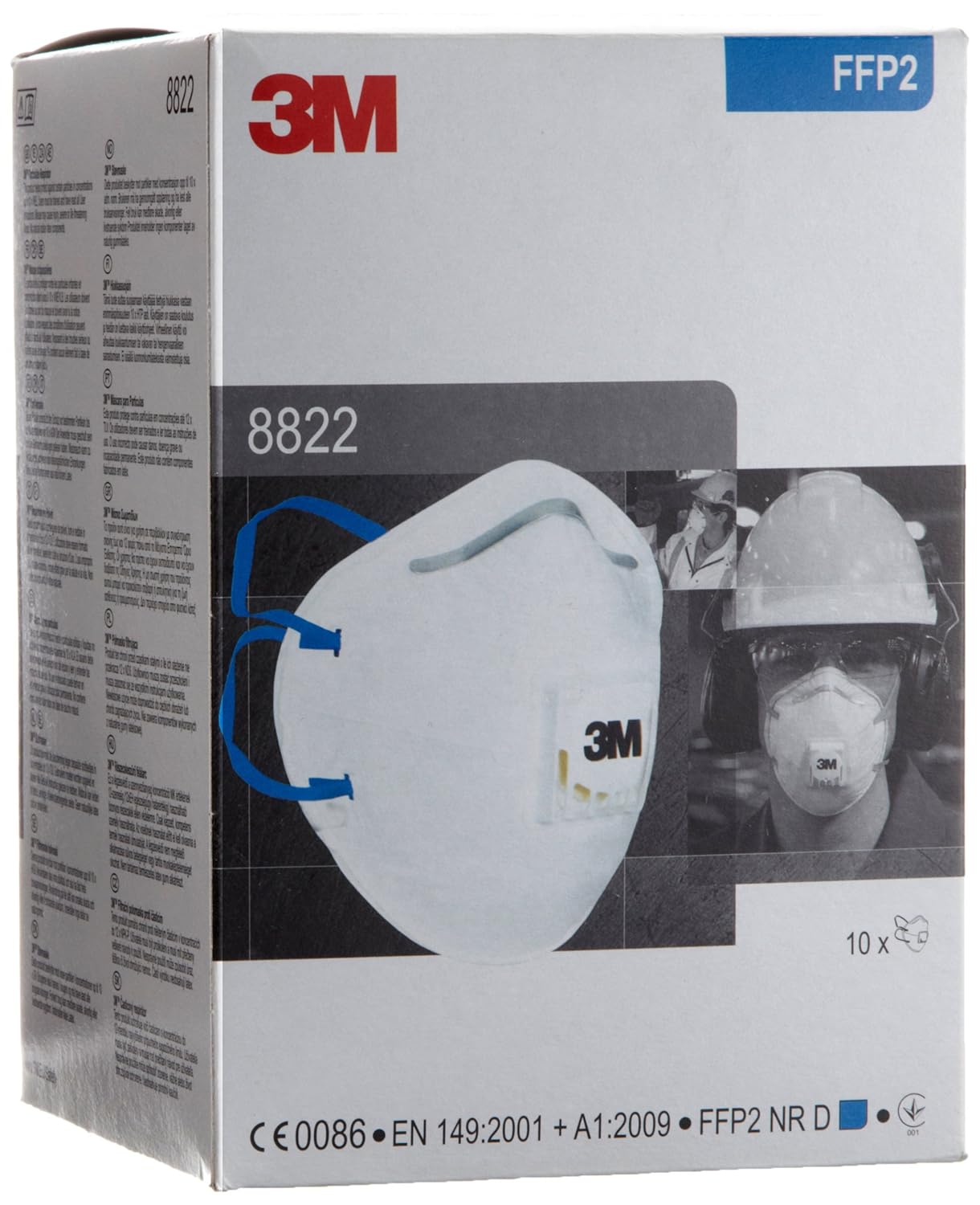 3M 8822 Disposable-fine dust mask FFP2 (10-pack)-1