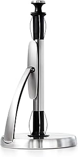 OXO Good Grips SimplyTear Standing Paper Towel Holder, Brushed Stainless Steel