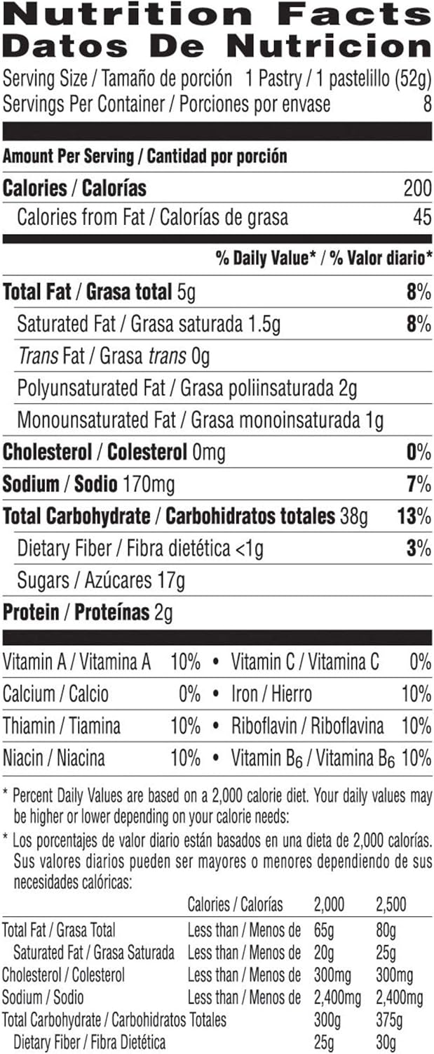 Kelloggs Pop Tarts, Cherry 416 grams-6