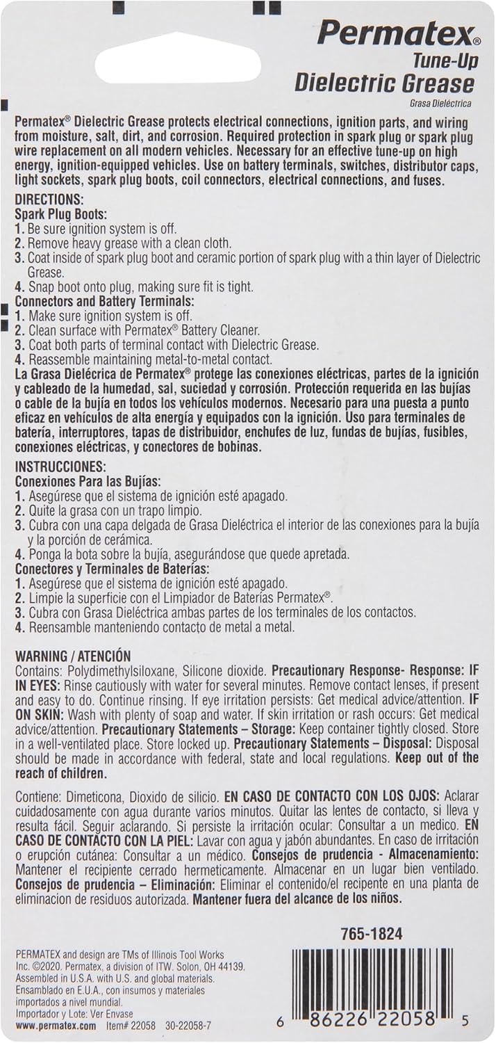 S/S Permatex® - Dielectric Tune-Up Grease - Wiring & Connection Protection - 85g-1