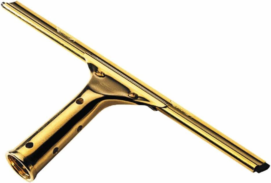 Ettore 10014 Pro Series Brass Squeegee, Rubber, Gold, 14-Inch-0