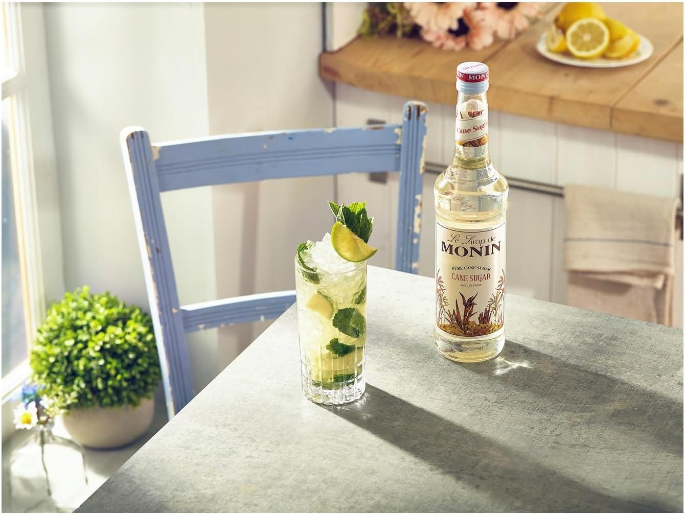 MONIN Premium Pure Cane Sugar Syrup 700ml for Cocktails and Coffees. Vegan-Friendly, Allergen-Free, 100% Natural Flavours and Colourings-5