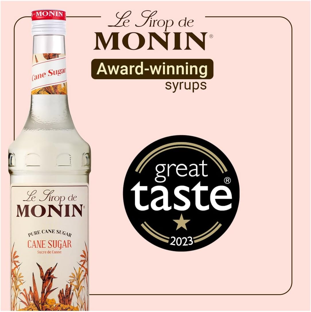 MONIN Premium Pure Cane Sugar Syrup 700ml for Cocktails and Coffees. Vegan-Friendly, Allergen-Free, 100% Natural Flavours and Colourings-6